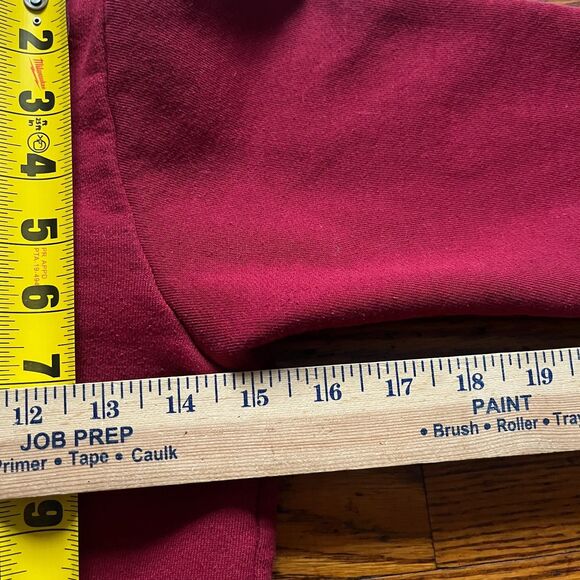 American Apparel Women's XXS F498 Cranberry Red Hoodie Pullover Made in USA - Picture 7 of 9